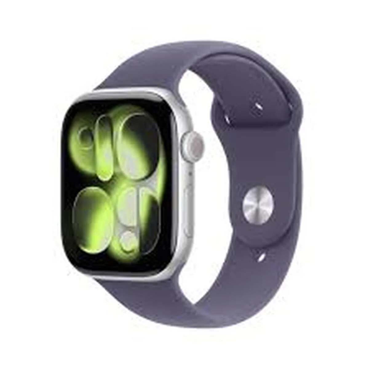 Apple Watch Series 11 GPS + Cellular 46 mm argent avec bracelet violet