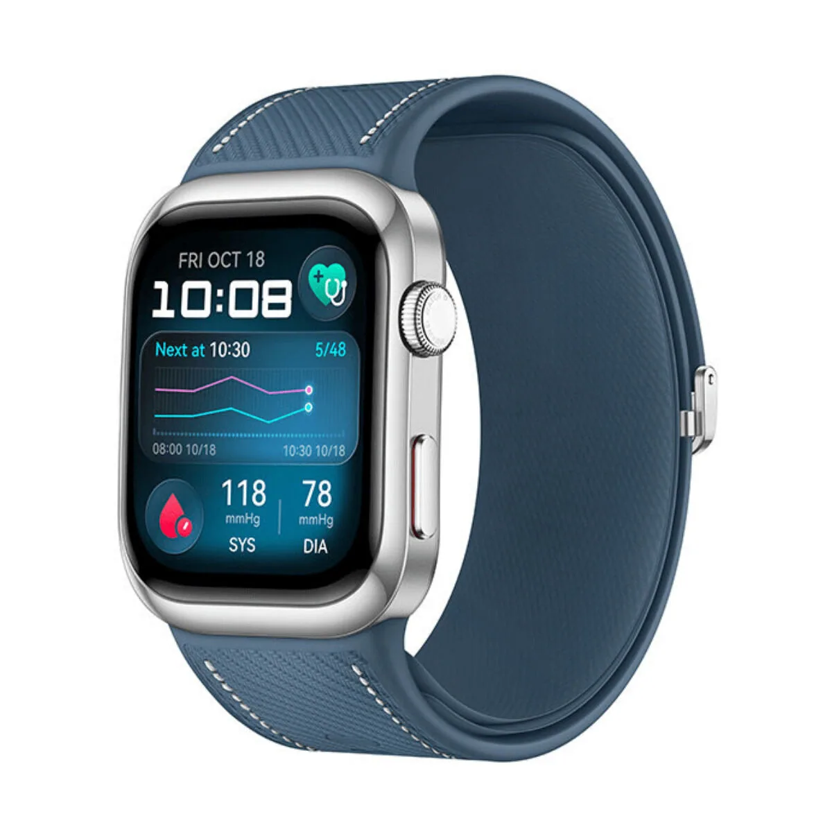 Montre connectée Huawei Luca-B29 bleue, écran AMOLED 1,82″