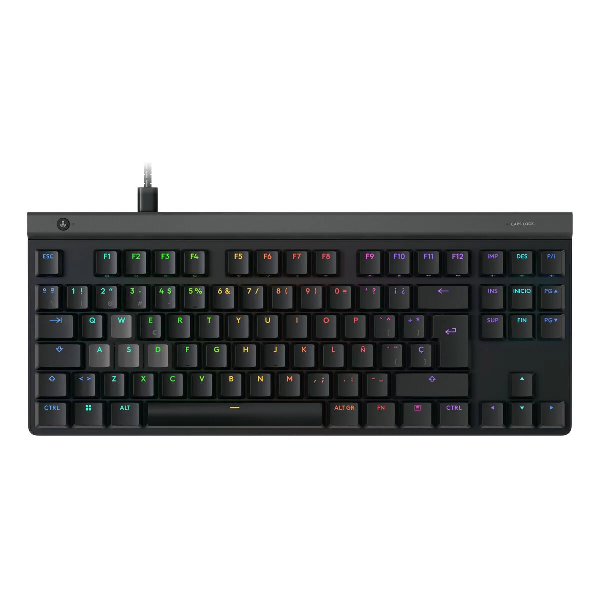 Clavier gaming Logitech G515 RAPID TKL noir, QWERTY espagnol