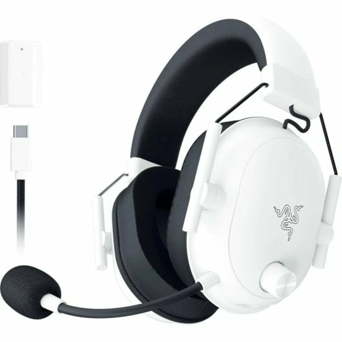 Razer BlackShark V2 HyperSpeed wireless headset in white (supplier photo 1)