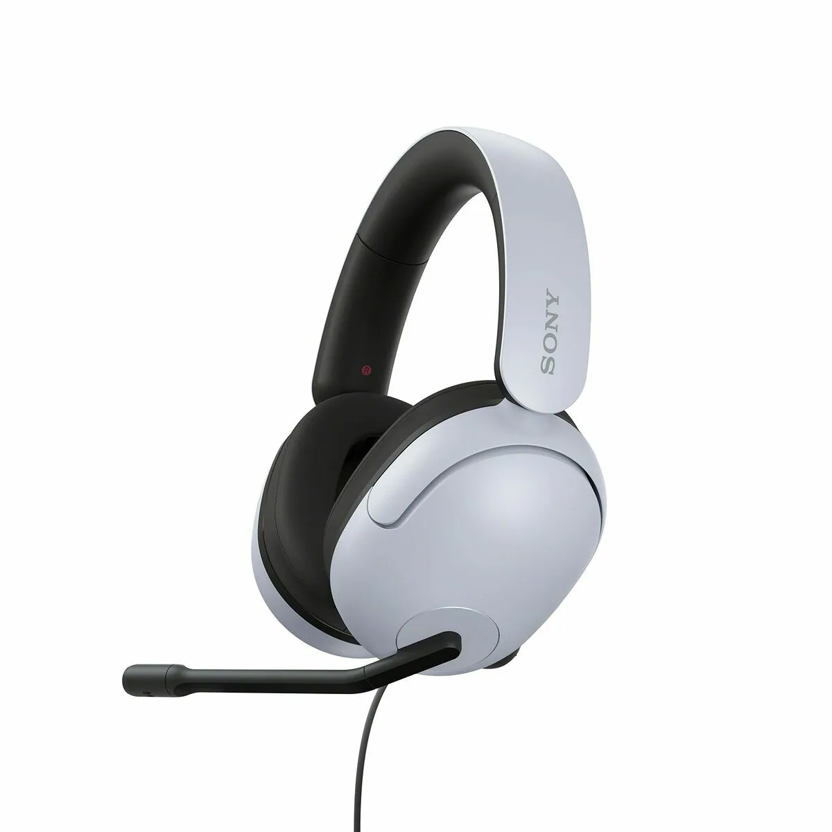 White Sony INZONE H3 (MDR-G300) gaming headset, three-quarter view