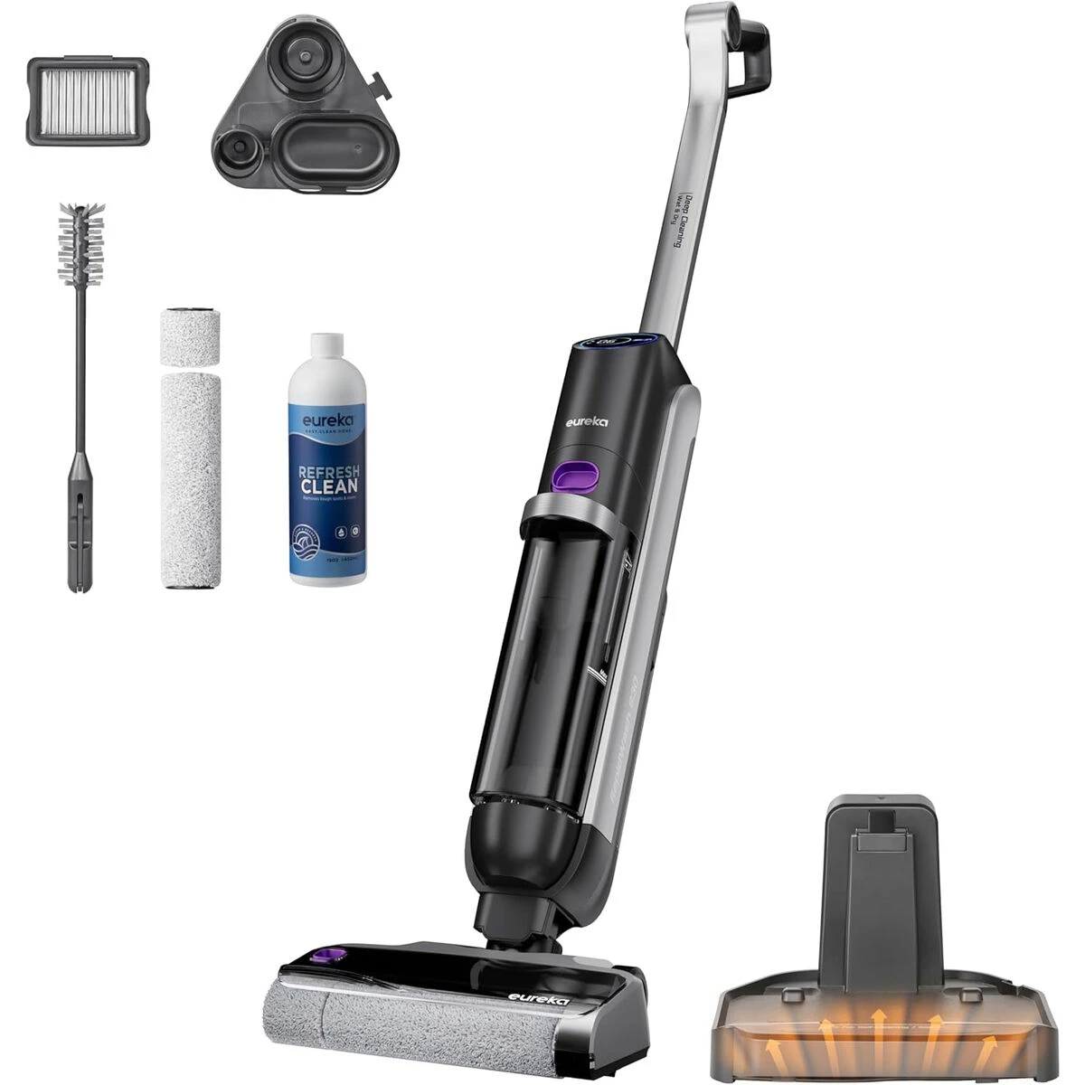 Eureka RapidWash NEW630 Cordless Wet & Dry Vacuum Cleaner 150W — Black
