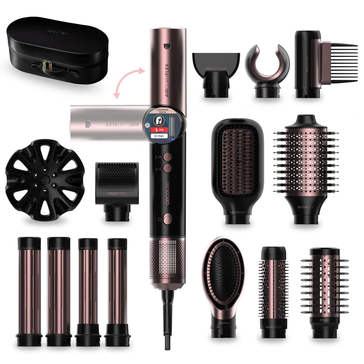 Cecotec AirGlam 14in1 Flex 1400 W — NOIR