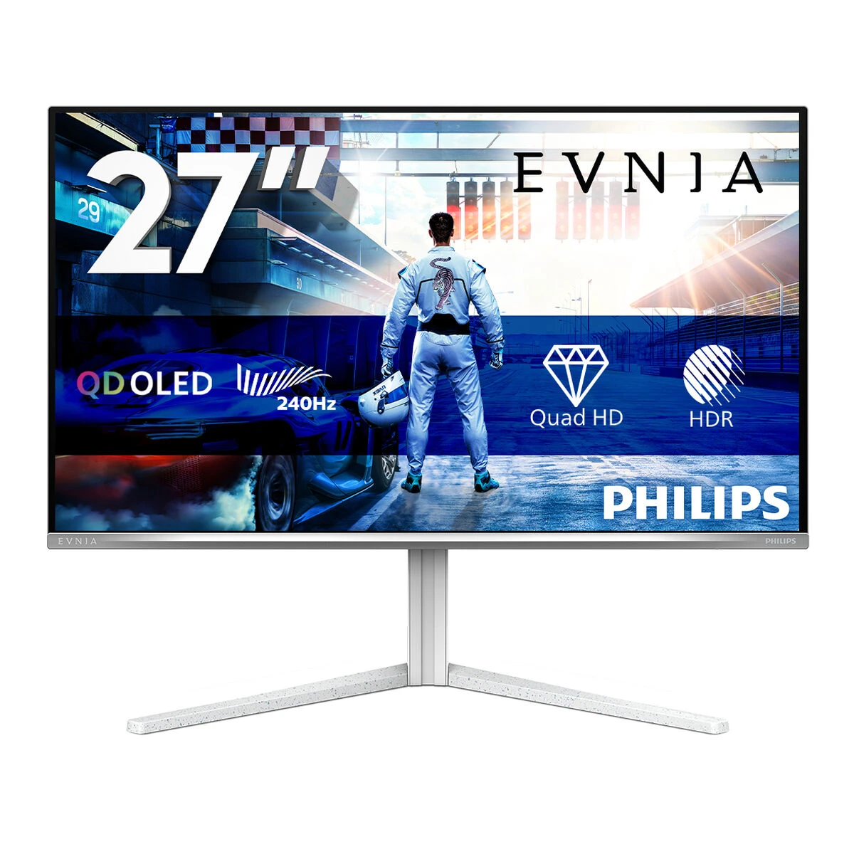 Philips Evnia 27M2N6501L/00 27-inch QD-OLED gaming monitor, front view